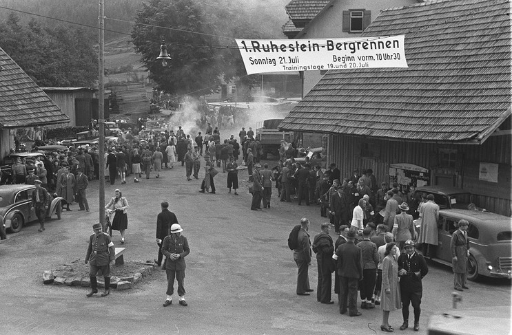Das erste Ruhestein-Bergrennen am Sonntag, 21. Juli 1946.